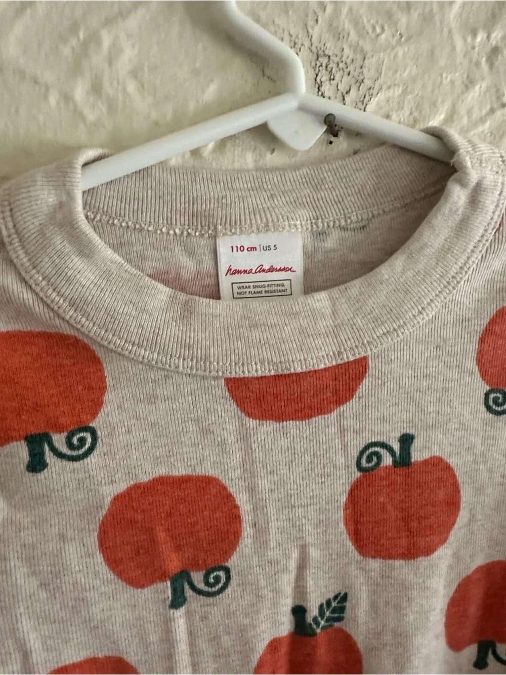 Hanna Andersson Jack O’ Lantern Kids Pajama Set Pumpkin Long Sleeve Pants Child